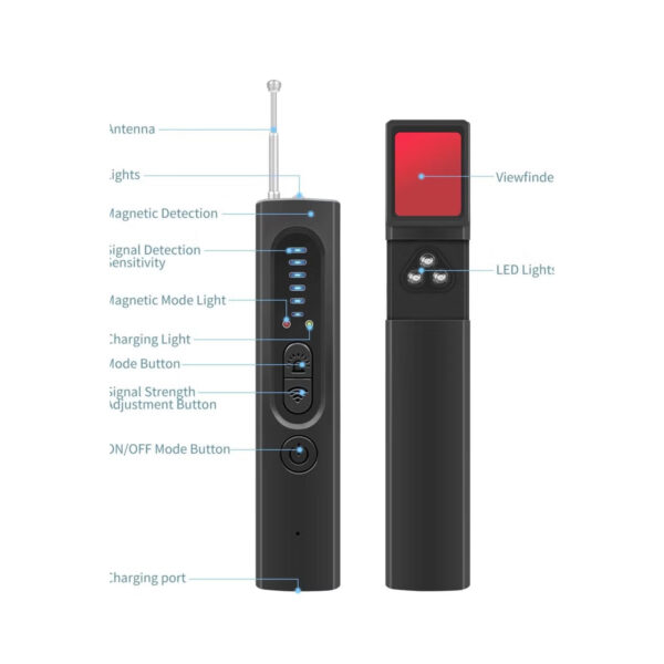 Détecteur de caméra cachée X13, dispositif d'écoute Anti-espion et anti-insectes de poche, traceur GPS, Scanner de Signal sans fil